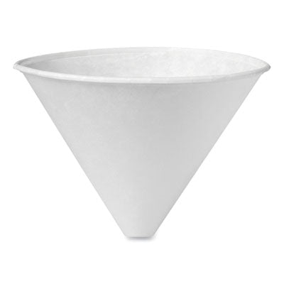 SCC6SRX Bare Eco-Forward Treated Paper Funnel Cups, 6 oz, White, 250/Bag, 10/Carton