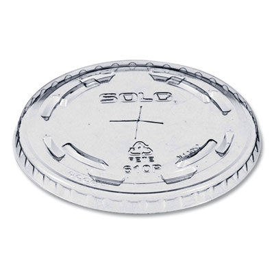DCC610TS Plastic Cold Cup Lids, Fits 9 oz to 10 oz Cold Cups, Clear, 1,000/Carton