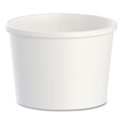SCCHS4125WH Flexstyle Double Poly Paper Containers, 12 oz, 3.6" Diameter, White, Paper, 25/Bag, 20 Bags/Carton