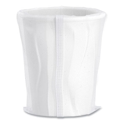 SCCW370 Single-Sided Poly Paper Hot Cups, Individually Wrapped, 10 oz, White, 24/Bag, 20 Bags/Carton