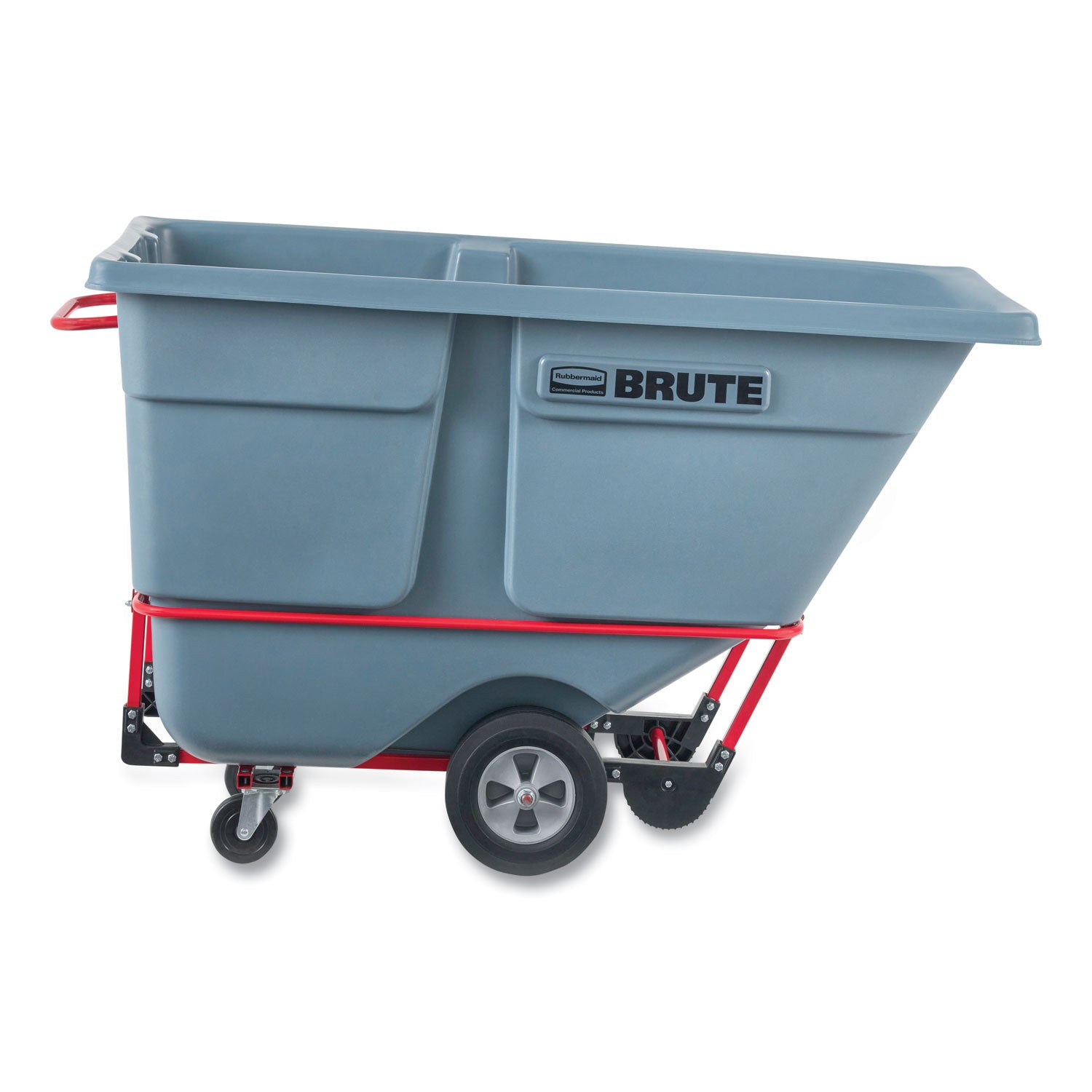 RCP2192462 1 cu yd BRUTE DURATILT Frame Tilt Truck, Standard Duty, 1,200 lb Capacity, Gray RUBBERMAID COMMERCIAL PROD.
