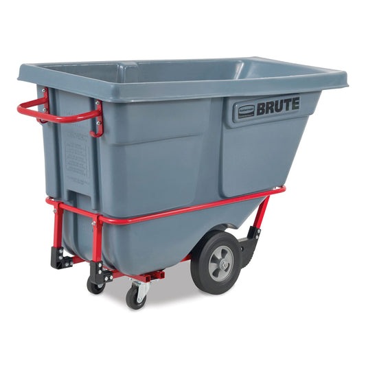 RCP2192466 0.5 cu yd BRUTE DURATILT Frame Tilt Truck, Standard Duty, 850 lb Capacity, Gray RUBBERMAID COMMERCIAL PROD.