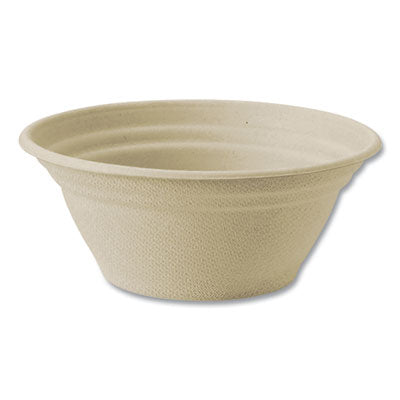 WORBBSC8NLFP Fiber Bowls, 8 oz, 4.5" Diameter x 1.8" h, Natural, Paper, 1,000/Carton