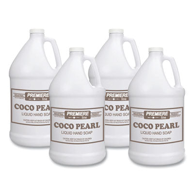 KESCOCOPEARL Coco Pearl Liquid Hand Soap, Coconut Scent, 128 oz, 4/Carton