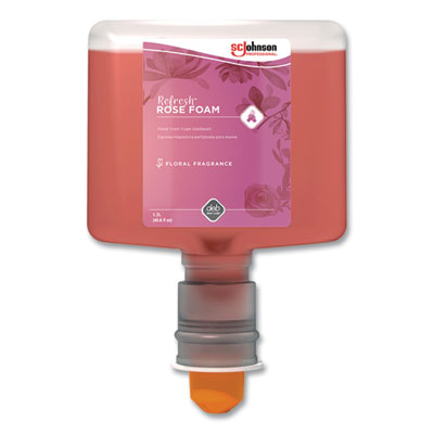 SJNRFW120TF Refresh Foaming Hand Soap Refill, Rose Scent, 1.2 L, 3/Carton