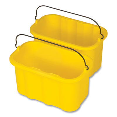 RCPFG9T8200YEL Heavy-Duty Cleaning Cart Caddy, 10-qt, Yellow, 6/Carton