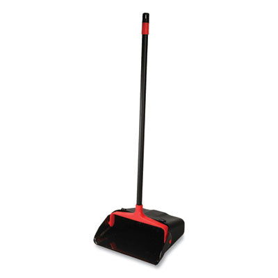 NCP96208CT Maxi-Plus Lobby Dust Pan With Rear Wheels, 13 X 35, 30" Handle, Plastic, Black, 6/carton DIVERSEY
