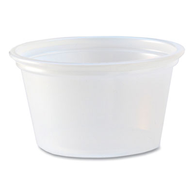 FABPC075 Portion Cups, 0.75 oz, Plastic, Translucent, 125/Sleeve, 20 Sleeve/Carton