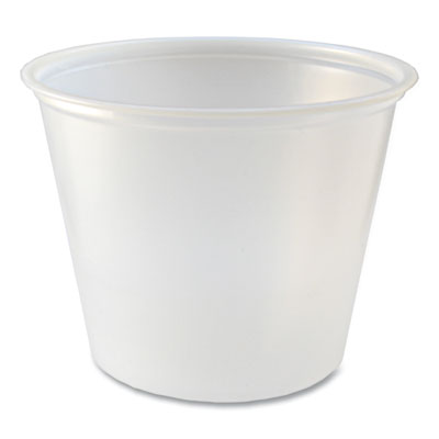 FABPC550 Portion Cups, 5.5 oz, Plastic, Translucent, 125/Sleeve, 20 Sleeve/Carton