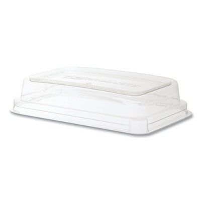 ECOEPSCRC16LID WorldView 100% Recycled Content Lid, 7.5 x 5 x 1.6, Clear, Plastic, 400/Carton