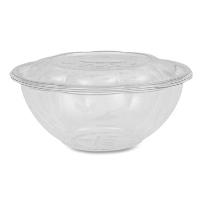 ECOEPSB24 Renewable and Compostable Salad Bowls with Lids, 24 oz, Clear, Plastic, 50/Pack, 3 Packs/Carton