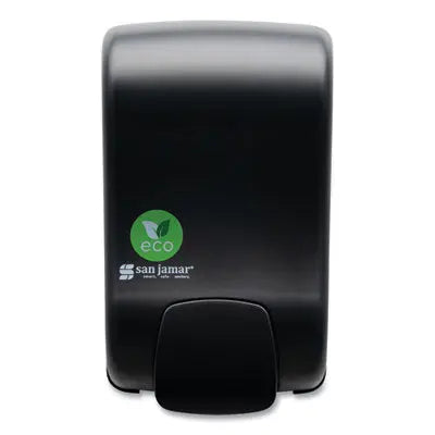 SJMSF900REBK ecoLogic Rely Manual Foam Soap and Sanitizer Dispenser, 900 mL, 5,5 x 4,5 x 9.25, Black CFS BRANDS
