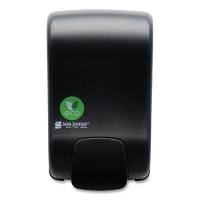 SJMSF900REBK ecoLogic Rely Manual Foam Soap and Sanitizer Dispenser, 900 mL, 5,5 x 4,5 x 9.25, Black CFS BRANDS