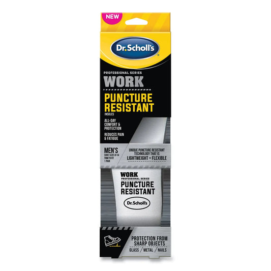 DSC00293 Professional Series Work Puncture Resistant Insoles for Men, Men's Sizes 8 to 14, Black Dr. Scholl's