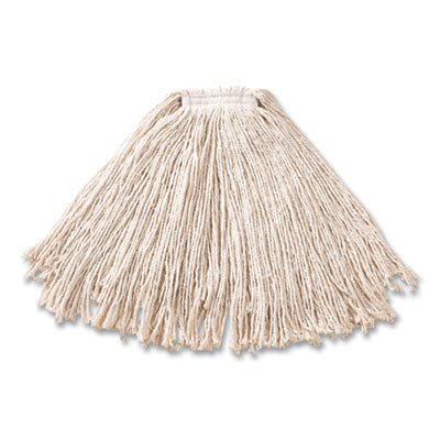 RCPFGF51800WH00 Cut-End Cotton Wet Mop Heads, Cotton/Plastic, White, 12/Carton