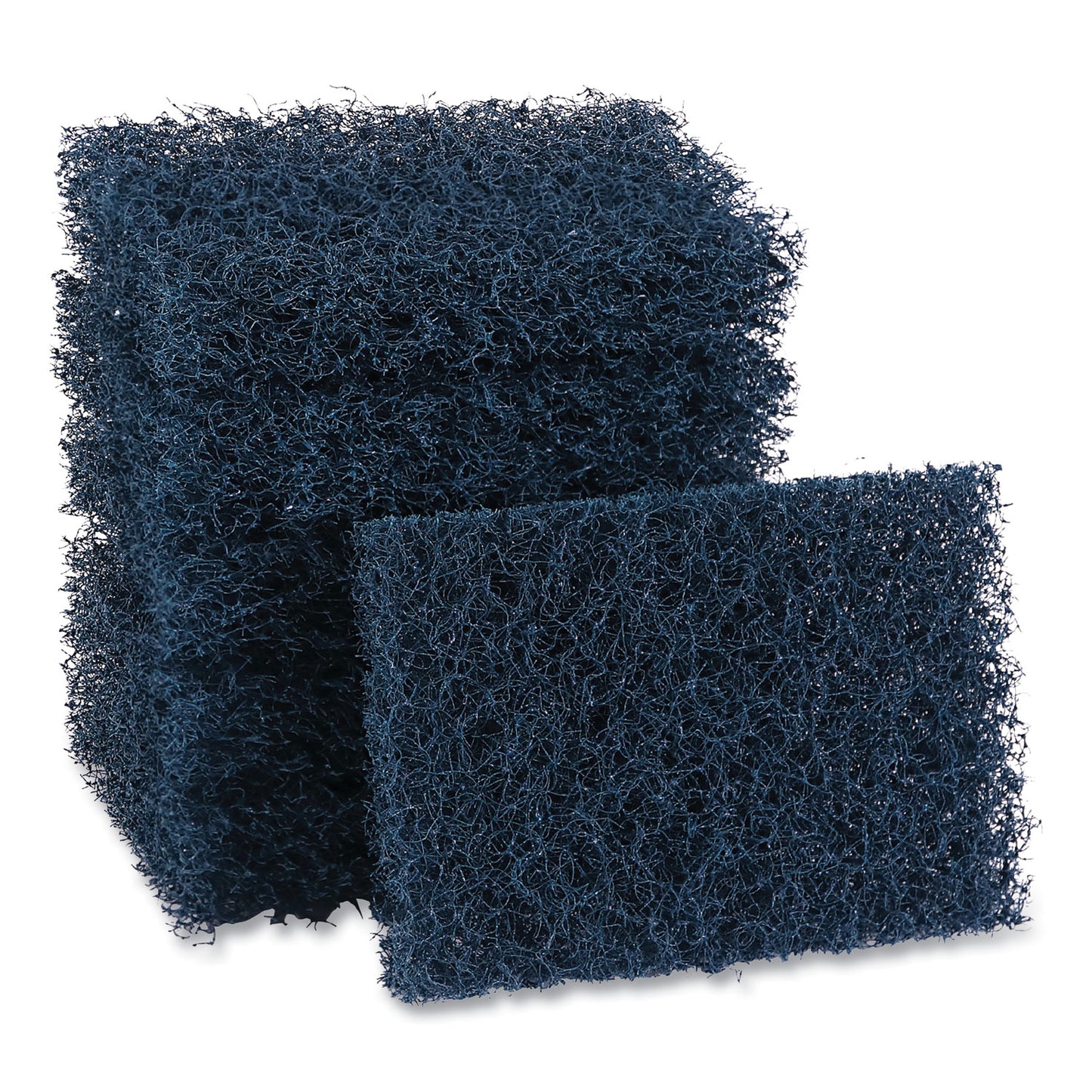 BWK188 Extra Heavy-Duty Scouring Pad, 3.5 x 5, Dark Blue, 20/Carton