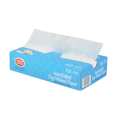 HWAEZ10 Interfolded Dry Waxed Paper Deli Sheets, 10.75 x 10, 500/Box, 12 Boxes/Carton