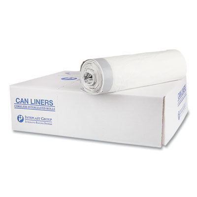 IBSDT55DRUM Draw-Tuff Institutional Draw-Tape Can Liners, Drawstring, 55 gal, 1.9 mil, 42.5" x 35.5", Natural, 10 Bags/Roll, 5 Rolls/CT
