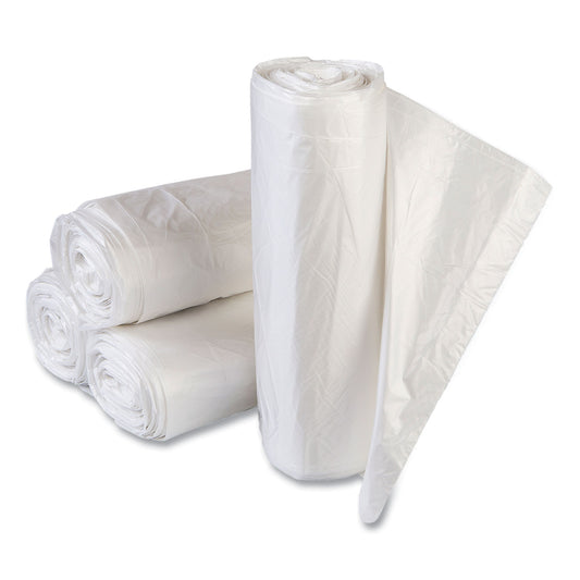 IBSVALH4348N16 High-Density Commercial Can Liner Value Pack, 60 gal, 14 mic, 43" x 46", Clear, Interleaved Roll, 25 Bags/Roll, 8 Rolls/CT
