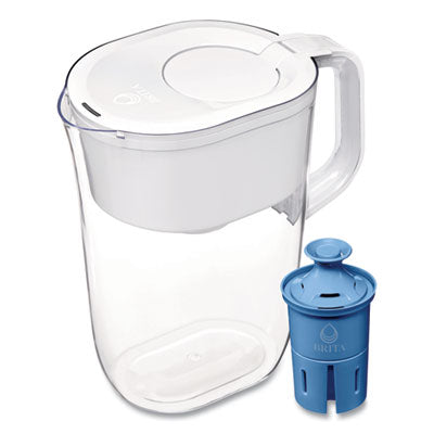 CLO50688CT Tahoe Water Pitcher with Elite Filter, 10 Cups, Bright White, 2/Carton