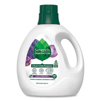 SEV45064EA Natural Liquid Laundry Detergent, Fresh Lavender Scent, 135 oz Bottle SEVENTH GENERATION