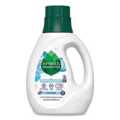 SEV45066EA Natural Liquid Laundry Detergent, Fragrance Free, 45 oz Bottle SEVENTH GENERATION