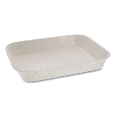 PCTPCS7014XP Pressware Classic Stoneware Dual-Ovenable Paperboard Tray, 45 oz, 9.97 x 7.47 x 1.5, White with Brown Specks, 250/Carton