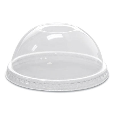 KRTCKDL78 PET Lids, Dome Lid, Fits 8 oz to 10 oz Cold Cups, Plastic, Clear, 1,000/Carton KARAT BY LOLLICUP