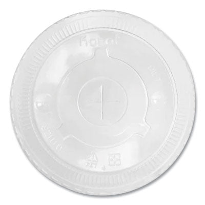 KRTKRTCKCL1045 PET Lids, Flat Lid, Fits 32 oz Cold Cups, Plastic, Clear, 600/Carton KARAT BY LOLLICUP