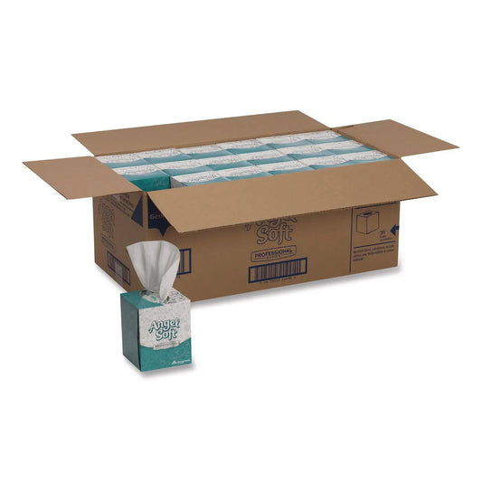 GPC46580CT Angel Soft ps Premium Facial Tissue in Cube Box, 2-Ply, White, 96 Sheets/Box, 36 Boxes/Carton Georgia Pacific Professional
