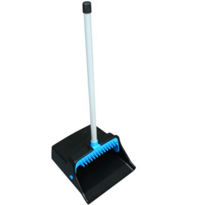 IMPT001301 LobbyMaster Plastic Dust Pan, 11.72" Wide, 31" PVC Handle, Blue/Black IMPACT PRODUCTS, LLC