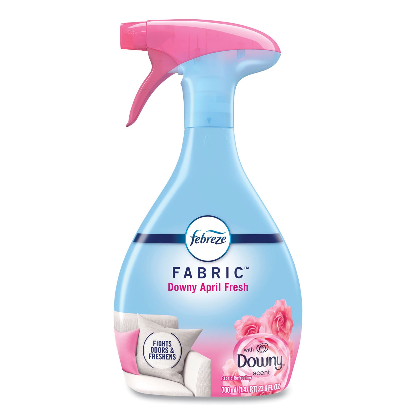 PGC08903 FABRIC Refresher/Odor Eliminator, Downy April Fresh, 23.6 oz Spray Bottle, 4/Carton
