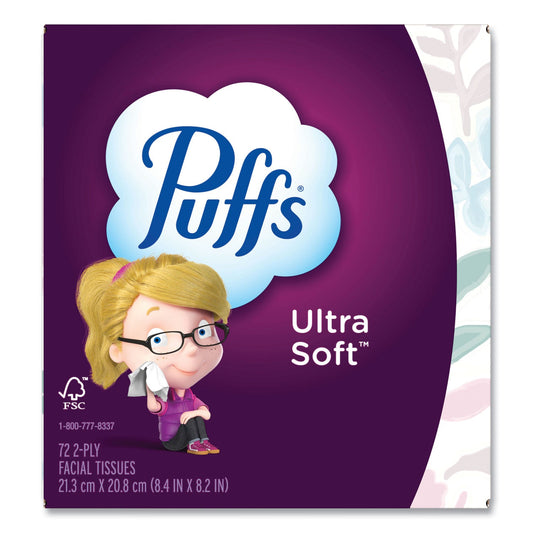 PGC97788 Ultra Soft Facial Tissue, 2-Ply, White, 72 Sheets/Box, 24 Boxes/Carton Puffs