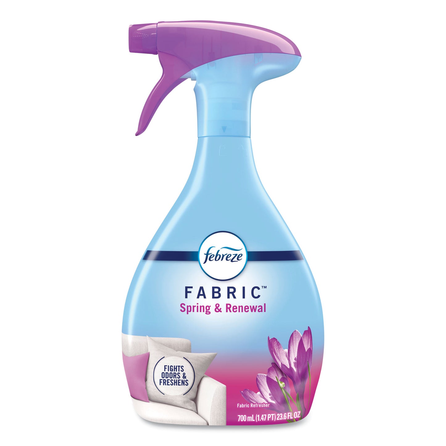 PGC08906 FABRIC Refresher/Odor Eliminator, Spring and Renewal, 23.6 oz Spray Bottle, 4/Carton