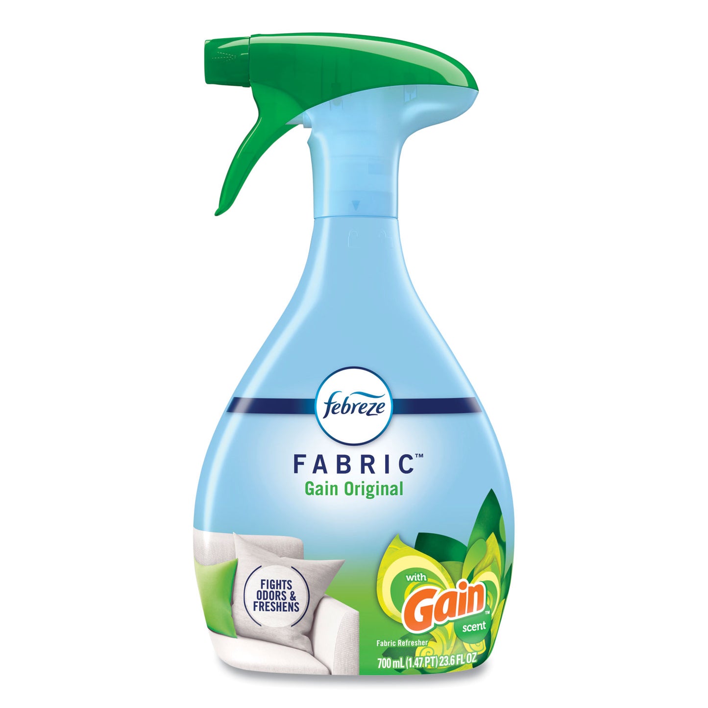 PGC08905 FABRIC Refresher/Odor Eliminator, Gain Original, 23.6 oz Spray Bottle, 4/Carton