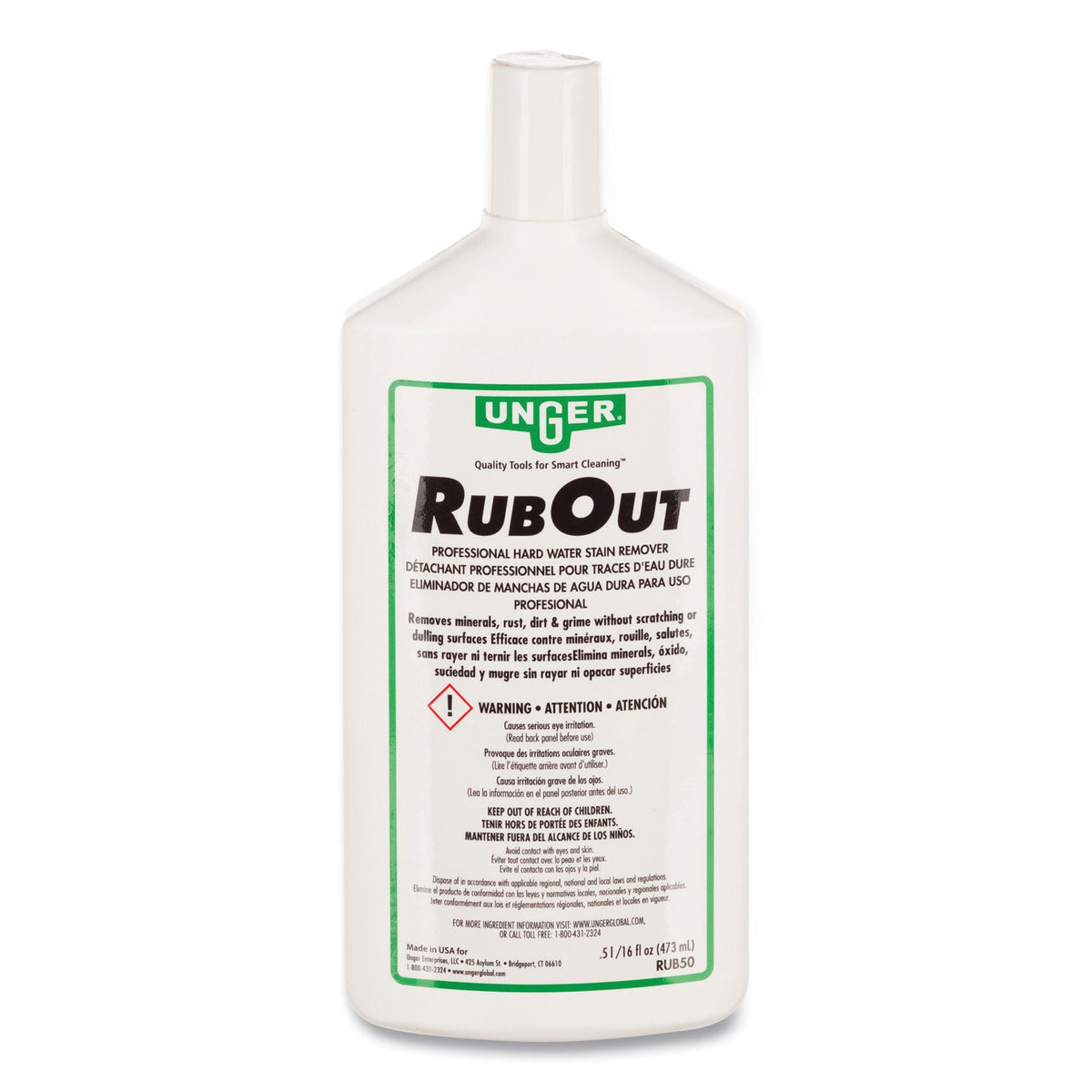 UNGRUB50EA RubOut Glass Cleaner, 16 oz Bottle Unger
