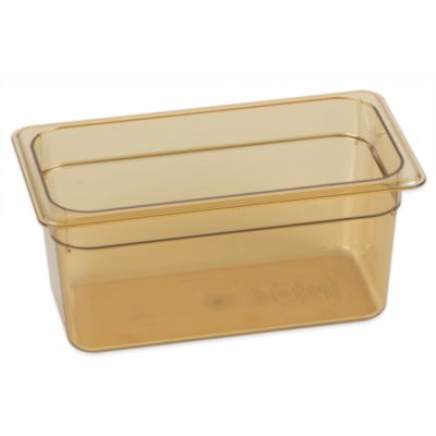 CFS3086213 StorPlus High Heat Food Pan, 5.7 qt, 12.75 x 12.75 x 6, Amber, Plastic
