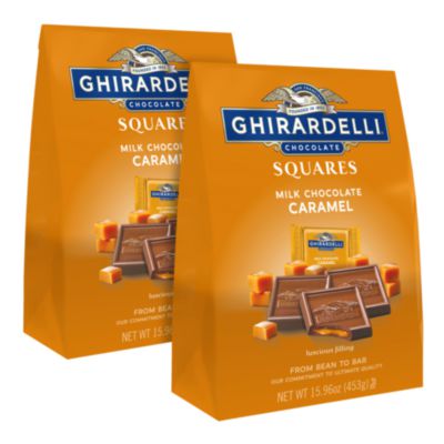 GRR60004071 Milk Chocolate and Caramel Chocolate Squares, 15.96 oz Bag, 2/Carton