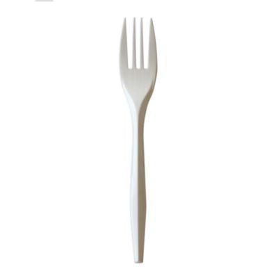 BWKFORKPPMW Mediumweight Polypropylene Cutlery, Fork, 5.51", Plastic, White, 1,000/Carton