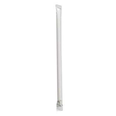 BWKGSTW775RW Wrapped Giant Straws, 7.75