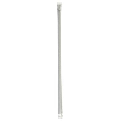 BWKJSTW1025BK Wrapped Jumbo Straws, 10.25", Polypropylene, Black, 500/Pack, 4 Packs/Carton