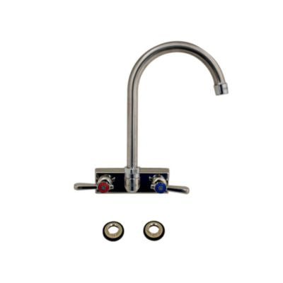BKEEVO4SM4G Evolution Splash Mount Stainless Steel Faucet, 9.06" Height/4.5" Reach, Stainless Steel