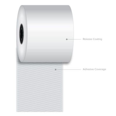 ICX90230088 Sticky Media, 3.15" x 270 ft, White, 12 Rolls/Carton