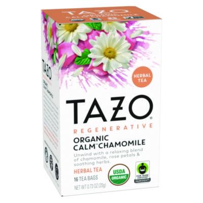 TZO00354 Tea Bags, Organic Calm Chamomile, 16/Box, 6 Boxes/Carton