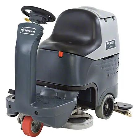 Advance SC3000 Compact Rider Scrubber - 26" Commercial Floor Cleaning Machine Advance