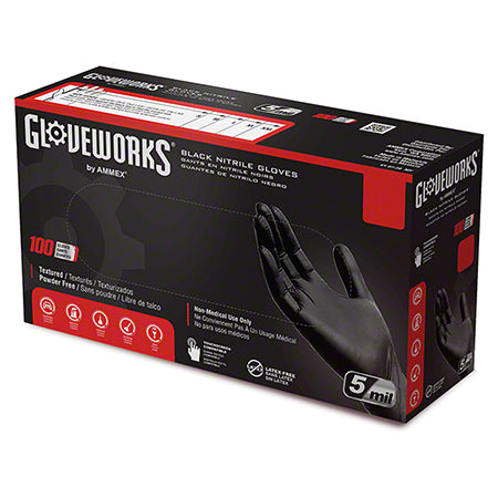 Ammex Gloveworks Nitrile Industrial Grade Gloves Ammex