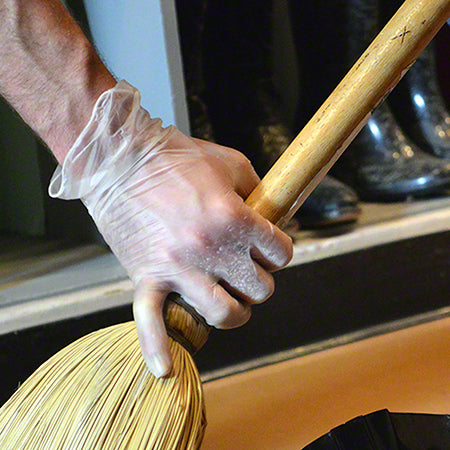 Ammex GPX3 Industrial Clear Vinyl Disposable Gloves for Professional and Industrial Use