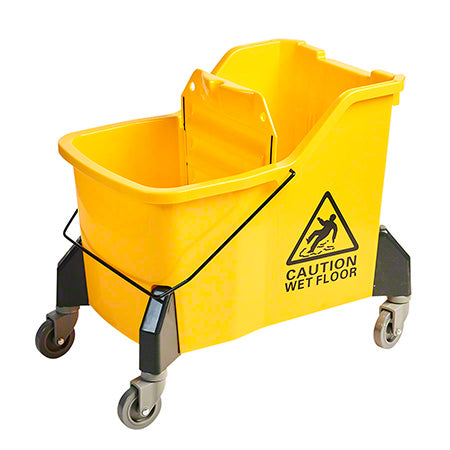 M2 Professional Grizzly Side Press Mop Bucket Combo - 32 Qt., Yellow