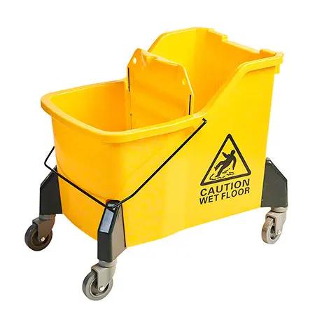 M2 Professional Grizzly Side Press Mop Bucket Combo - 32 Qt., Yellow M2
