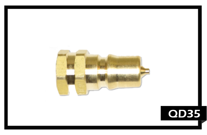 QD35 Quick Disconnect 1/8"FPT Brass, Male